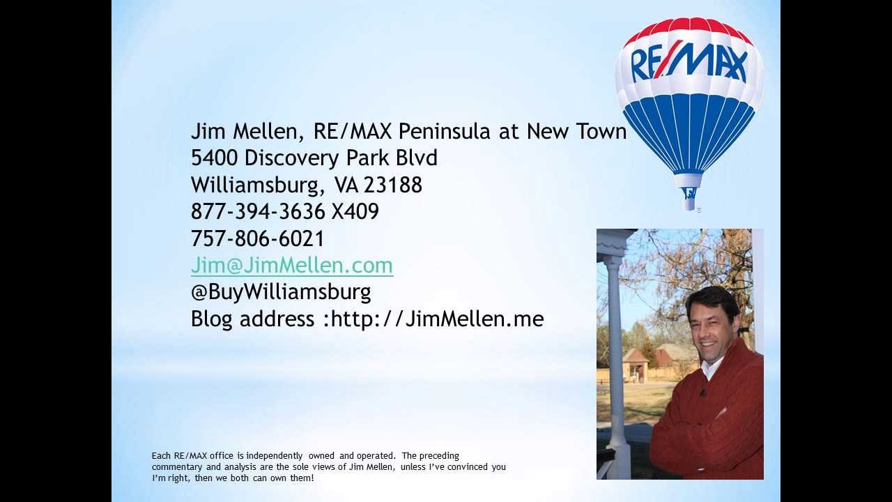 A Williamsburg VA Real Estate Market History lesson YouTube