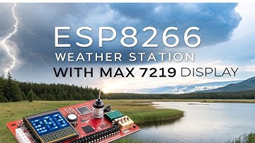 How to create a  ESP8266 Arduino Weather Forecast Station using MAX7219 Display | Free Code