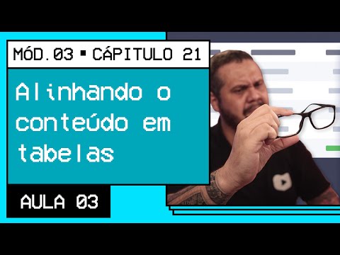Alinhando o conteúdo em tabelas - @Curso em Vídeo HTML5 e CSS3