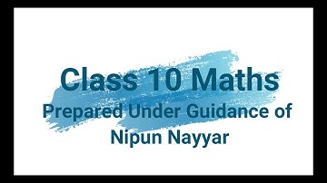 Class 10 | Maths | Visual Video | Prepared under Himanshu Nayyar