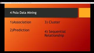 Penjelasan Data mining - Pola Prediction