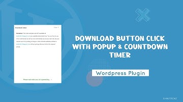 [Premium] Download button click with popup and countdown timer for WordPress |  Wordpress Plugin