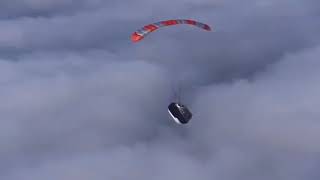 The Latest Faring Drop Test By SpaceX (So Close!)
