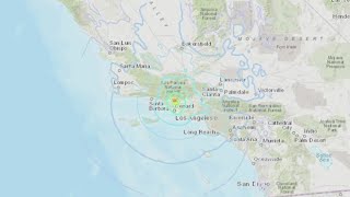 ⁣Earthquake strikes Southern California during Tropical Storm Hilary downpour