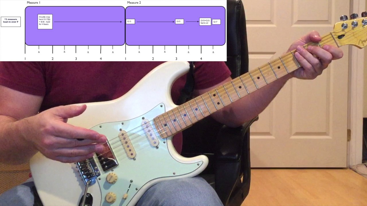 Purple Rain Guitar Solo Lesson by Dave DeWhitt Part 1of 3 YouTube