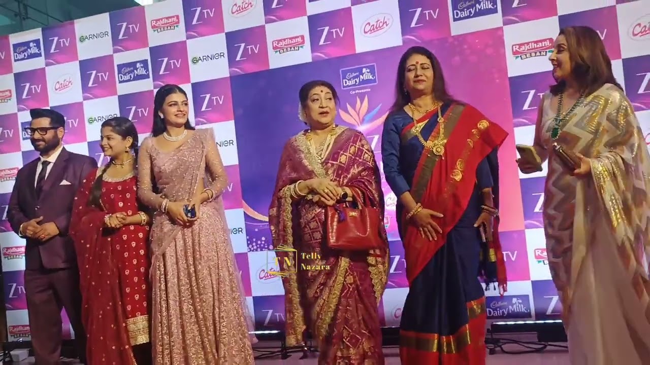 Saru pohnchi apne parivaar sang Zee award per | Zee TV | Behind The Scene | Telly Nazara 