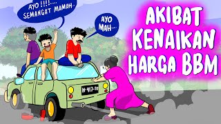 Emak - Emak GAK ADA OBAT 😅 NEKAT DORONG MOTOR PULUHAN KILOMETER - Kartun Lucu Indonesia #trending