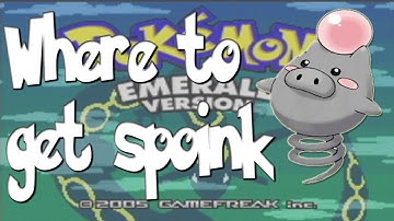 Where to get Spoink on R/S/E