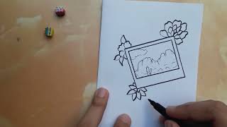 New drawing idea | Card drawing | Scenery | plateau | Coffee Time CT