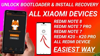 HOW TO UNLOCK BOOTLOADER | HOW TO INSTALL ORANGE FOX RECOVERY | REDMI NOTE 8, REDMI NOTE 7/7S, 7 PRO