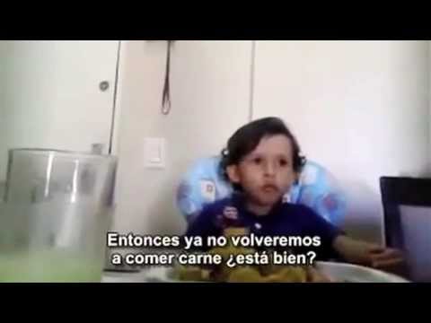 LUIZ - Un Niño de Brasil explica a su Mamá porqué no quiere comer Animales