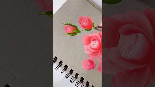 one stroke flower painting ideas #✨🌹🌿❤️💯#art #flowerart #flowerpainting #shortsfeed #yt #viral