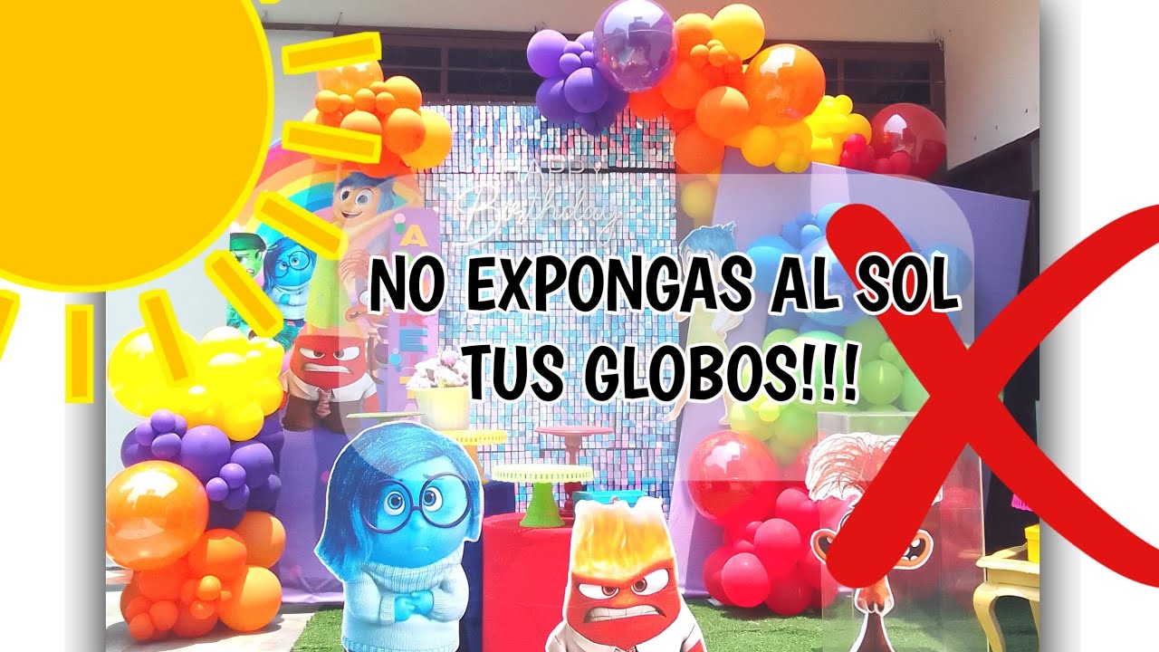 GLOBOS EXPUESTOS AL SOL SE REVIENTAN ¿? | DECORACIÓN CON GLOBOS | BALLOONS | #balloons #globos