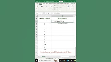 Convert Month Number to Month Name #excel#youtubeshorts#shortvideo#youtube#shortsvideo#shortsfeed