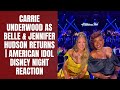 Carrie Underwood as Belle &amp; Jennifer Hudson Returns | American Idol Disney Night Reaction