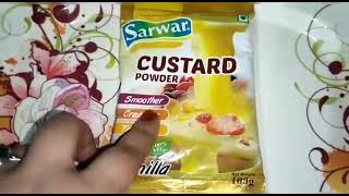Fruit custard // Vanilla custard // Dry fruits custard