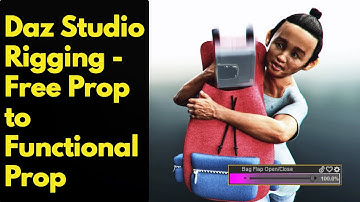 Daz Studio Rigging – Free prop to functional prop