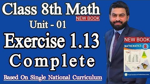 Class 8th Math Unit 1 Exercise 1.13 Q1,Q2- 8 Class Math E.X 1.13- Subset-How to write the Power Set
