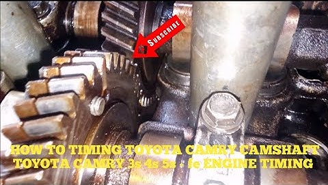TOYOTA CAMRY CAMSHAFT SETTING