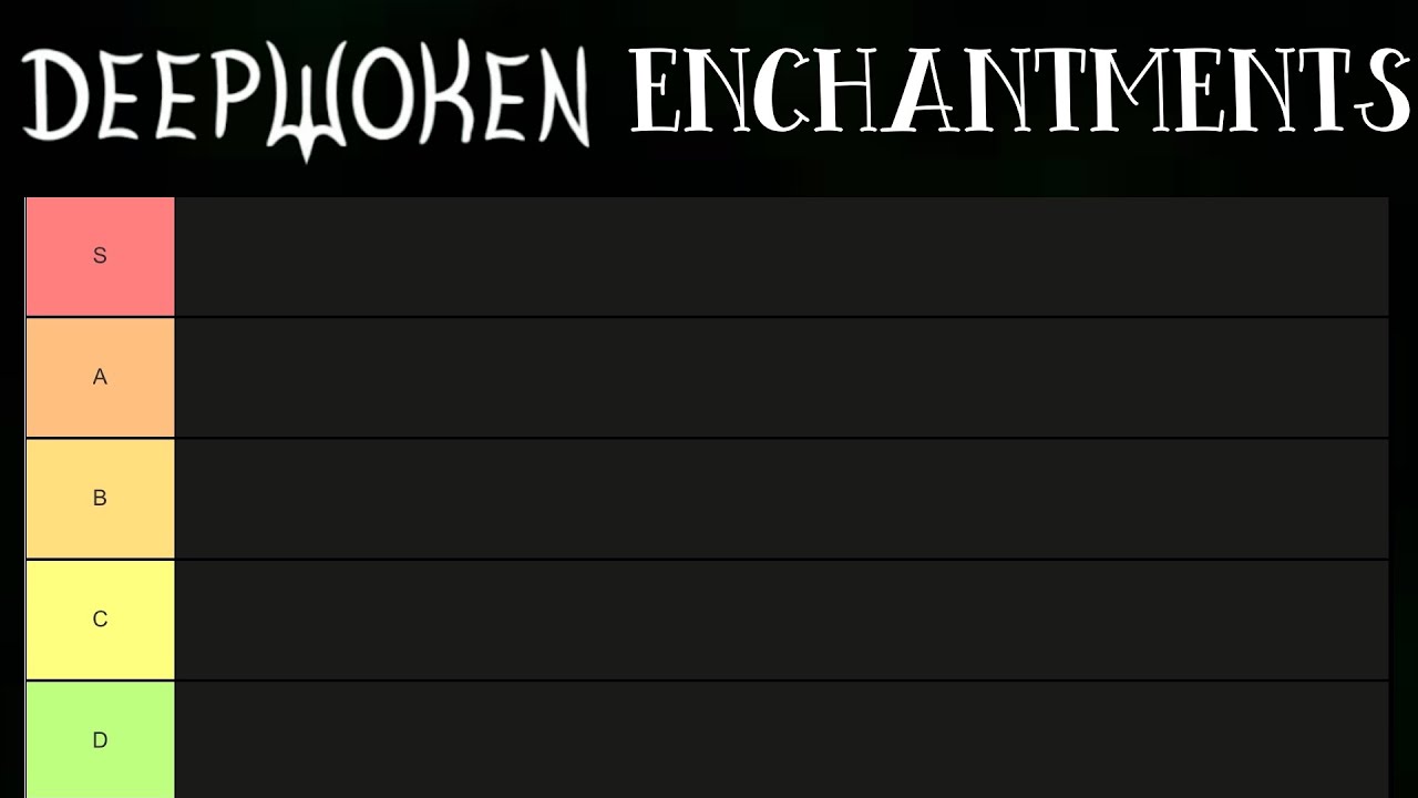 Enchant Tier List  Deepwoken 