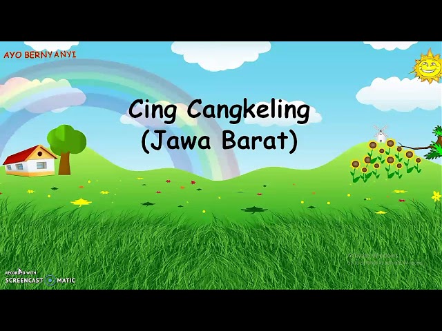 Cing Cangkeling - Lagu Daerah Jawa Barat (lirik lagu) class=