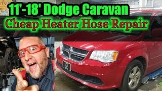 2013 Dodge Caravan cheap heater hose repair DIY