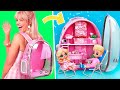 Barbie Dreamhouse in a Backpack / 30 Ideas for LOL OMG Dolls