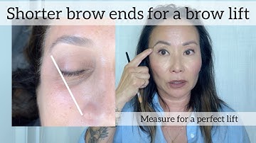 Shorter brow end for a brow lift
