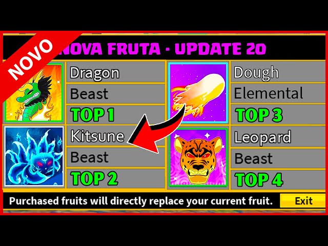 CONFIRMADO? *KITSUNE* A NOVA FRUTA QUE PODE VIM no MEGA UPDATE do