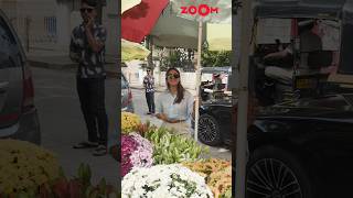 Mrunal Thakur Fun Chat With Paps In Marathi As Spotted Selecting Flowers