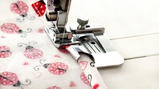 How to use a wide hem foot - quick sewing tips and tutorial from Linda Forager at sewing bee fabrics