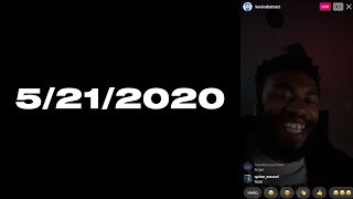 Kevin Abstract - Instagram Live Technical Difficulties Snippet 5/21/2020