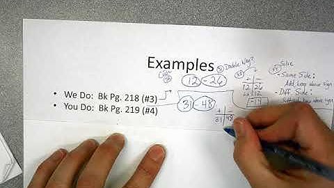 Using a T-Chart When Subtracting Integers- Chapter 3 Lesson 3- Math 7