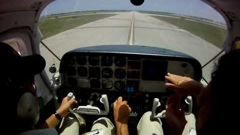 BE76 landing multi engine private course