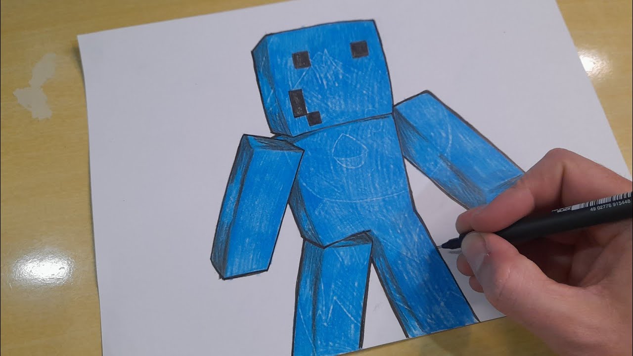 Como Desenhar um Personagem do Minecraft: 13 Passos