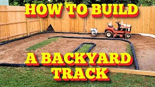 How to build a backyard RC track.