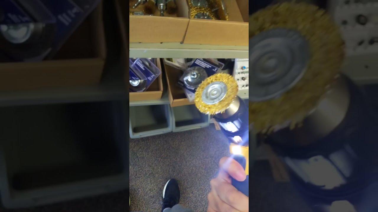 Why Use a Hand Brush When You Can Attach A Wire Brush Onto a Drill 