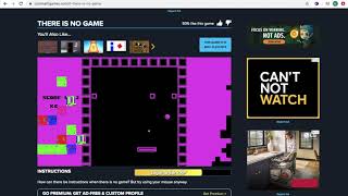 How to complete There is no Game on | Cool math games