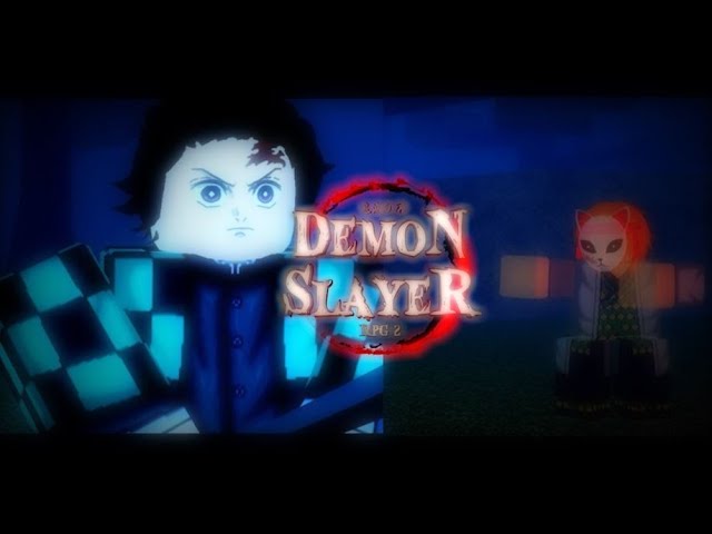 VIREI NO CAÇADOR DE ONIS NO ROBLOX !! Demon Slayer RPG 2 !! 