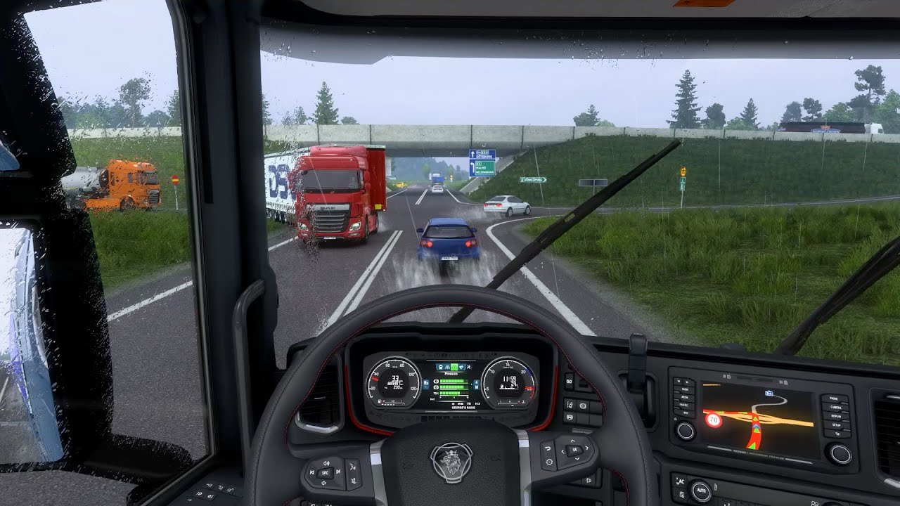 Euro Truck Simulator 2 - ProMods 2.63 | Rainy Day - Scania Truck
