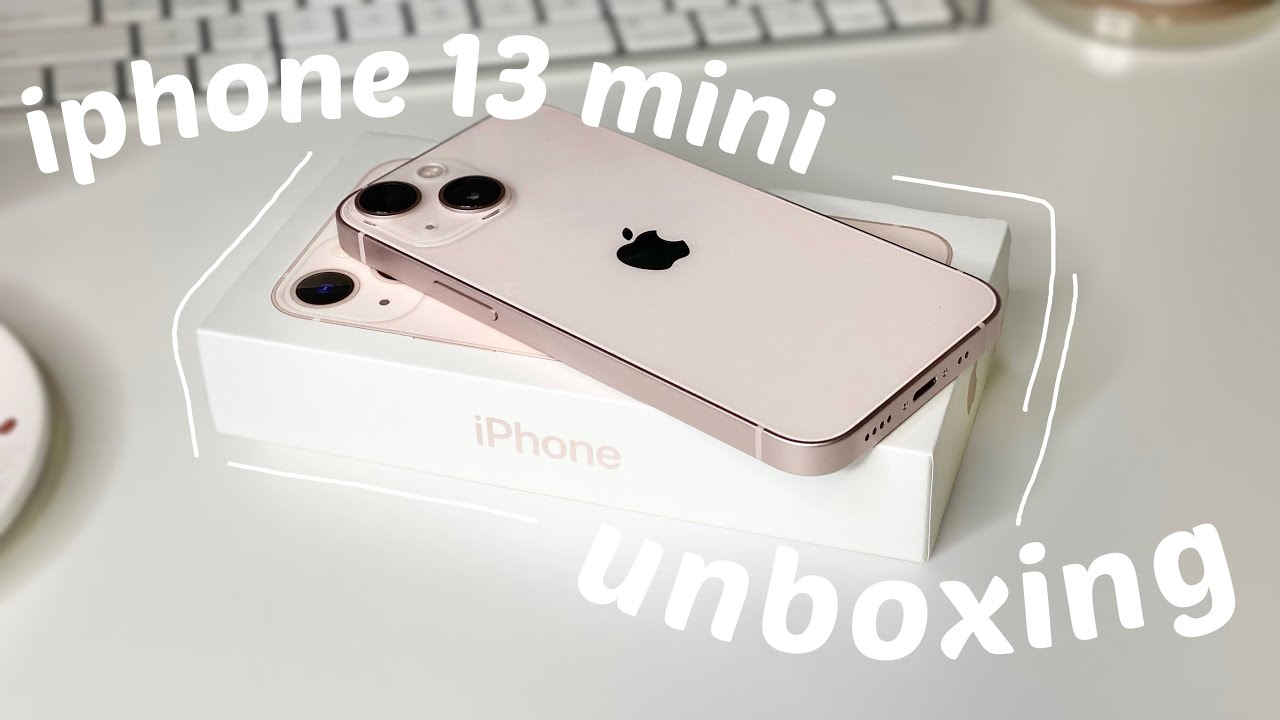 [unboxing]  iPhone 13 mini pink 💕 | aesthetic iPhone 13 mini vs iPhone 11 pro max📱