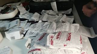 ASMR-Sorting receipts and other papers-no talking