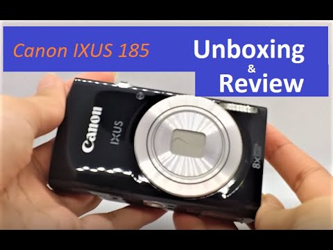 Unboxing and Reviewing Canon IXUS 185 Digital Camera - Black