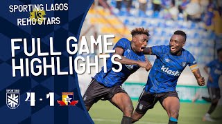 Sporting Lagos 4 - 1 Remo Stars | We Dominated The Derbyyyy!