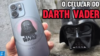 OPPO RENO 14 F, o celular do DARTH VADER! Vem até com uma ESTRELA DA MORTE NA CAIXA... 