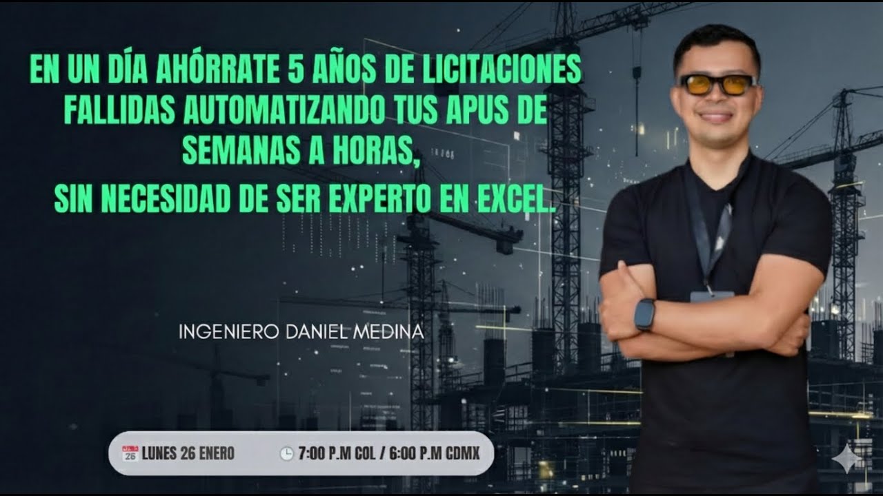 Masterclass 🚧  APUs De Semanas a Horas con IA ⏱️40 APUs EN UNA HORA 🚧