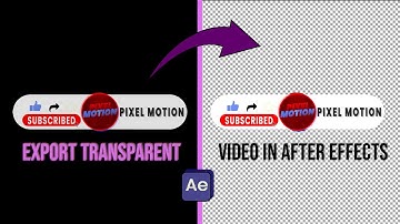 How to Export Transparent Background Video in Adobe After Effects CC Tutorial