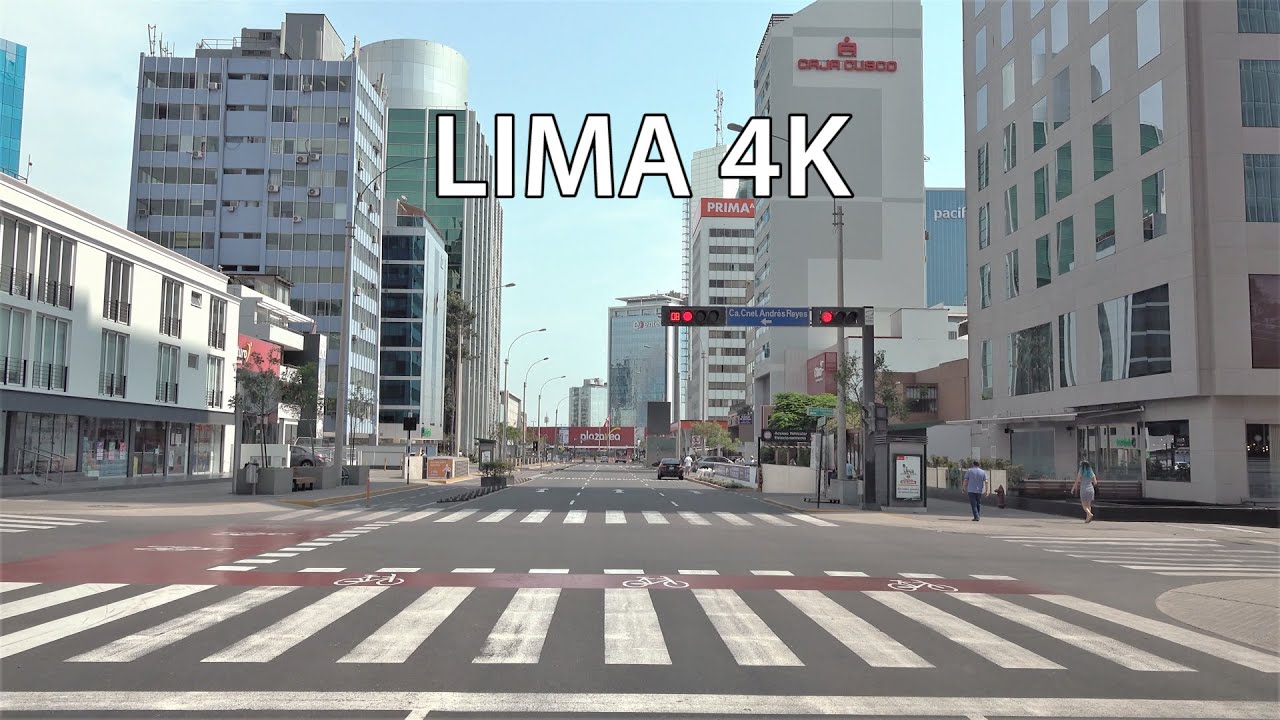 Lima 4K - Driving Downtown - Peru