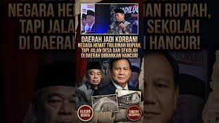 DAERAH JADI KORBAN! NEGARA HEMAT TRILIUNAN RUPIAH, TAPI JALAN DESA DAN SEKOLAH DI DAERAH DIBIARKAN