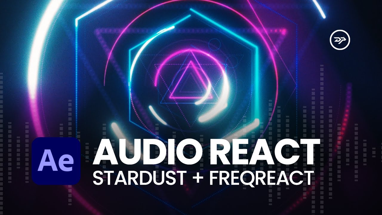 Neon Audio Visualizer using FreqReact and Stardust! (After Effects Tutorial)